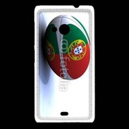 Coque Nokia Lumia 535 Ballon de rugby Portugal