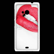 Coque Nokia Lumia 535 bouche sexy rouge à lèvre gloss crayon contour