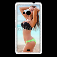 Coque Nokia Lumia 535 Belle femme à la plage 10