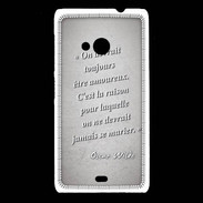 Coque Nokia Lumia 535 Toujours amoureux Gris Citation Oscar Wilde