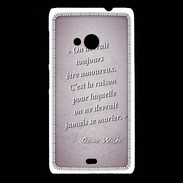 Coque Nokia Lumia 535 Toujours amoureux Rose Citation Oscar Wilde
