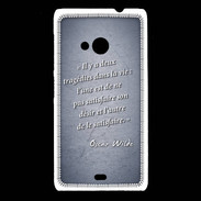 Coque Nokia Lumia 535 Tragédie Bleu Citation Oscar Wilde