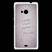 Coque Nokia Lumia 535 Aimer Rose Citation Oscar Wilde