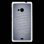 Coque Nokia Lumia 535 Enfants parents Bleu Citation Oscar Wilde