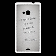 Coque Nokia Lumia 535 Brave Gris Citation Oscar Wilde