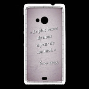 Coque Nokia Lumia 535 Brave Rose Citation Oscar Wilde