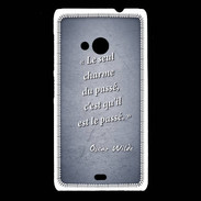 Coque Nokia Lumia 535 Charme passé Bleu Citation Oscar Wilde