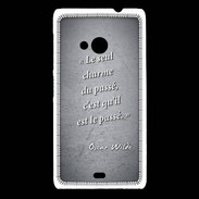 Coque Nokia Lumia 535 Charme passé Noir Citation Oscar Wilde
