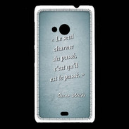 Coque Nokia Lumia 535 Charme passé Turquoise Citation Oscar Wilde