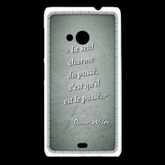 Coque Nokia Lumia 535 Charme passé Vert Citation Oscar Wilde