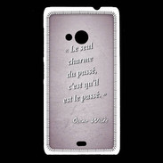 Coque Nokia Lumia 535 Charme passé Rose Citation Oscar Wilde
