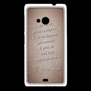Coque Nokia Lumia 535 Cynique Rouge Citation Oscar Wilde