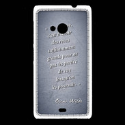 Coque Nokia Lumia 535 Sagesse rêves Bleu Citation Oscar Wilde