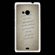 Coque Nokia Lumia 535 Sagesse rêves Sepia Citation Oscar Wilde