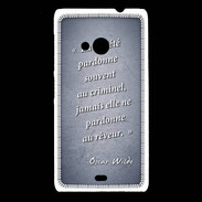 Coque Nokia Lumia 535 Société rêveur Bleu Citation Oscar Wilde