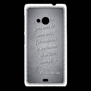 Coque Nokia Lumia 535 Avis gens Noir Citation Oscar Wilde