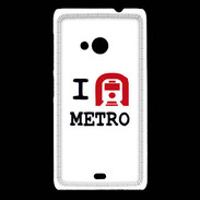 Coque Nokia Lumia 535 I love Metro
