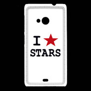 Coque Nokia Lumia 535 I love Stars