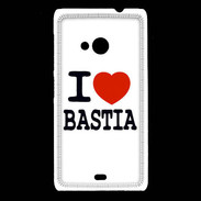 Coque Nokia Lumia 535 I love Bastia
