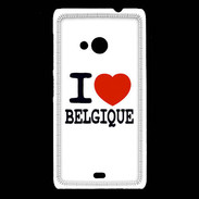 Coque Nokia Lumia 535 I love Belgique