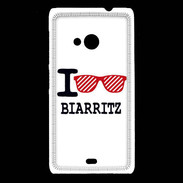 Coque Nokia Lumia 535 I love Biarritz 2
