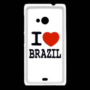 Coque Nokia Lumia 535 I love Brazil