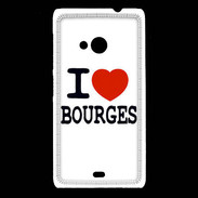 Coque Nokia Lumia 535 I love Bourges