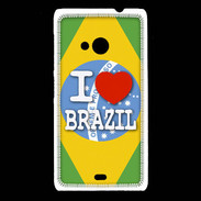 Coque Nokia Lumia 535 I love Brazil 3