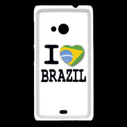 Coque Nokia Lumia 535 I love Brazil 2