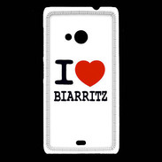 Coque Nokia Lumia 535 I love Biarritz