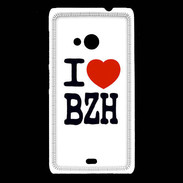 Coque Nokia Lumia 535 I love BZH