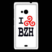 Coque Nokia Lumia 535 I love BZH 2