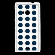 Coque Nokia Lumia 535 pois bleu marine