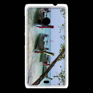 Coque Nokia Lumia 535 DP Barge en bord de plage 2