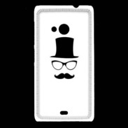 Coque Nokia Lumia 535 chapeau moustache