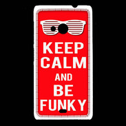 Coque Nokia Lumia 535 Keep Calm Funky Rouge
