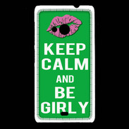 Coque Nokia Lumia 535 Keep Calm Girly Vert