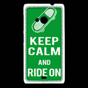 Coque Nokia Lumia 535 Keep Calm Ride on Vert