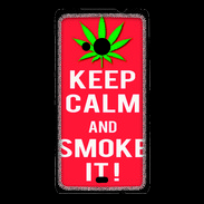Coque Nokia Lumia 535 Keep Calm Smoke Rouge