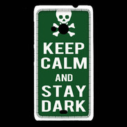 Coque Nokia Lumia 535 Keep Calm Stay dark Vert