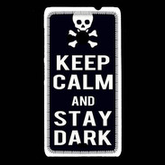 Coque Nokia Lumia 535 Keep Calm Stay dark Noir