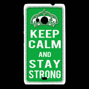 Coque Nokia Lumia 535 Keep Calm Stay strong Vert
