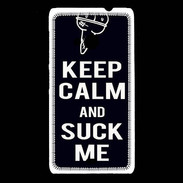 Coque Nokia Lumia 535 Keep Calm Suck me Noir