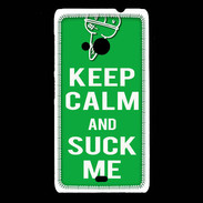 Coque Nokia Lumia 535 Keep Calm Suck me Vert