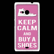 Coque Nokia Lumia 535 Keep Calm Buy Shoes Rose