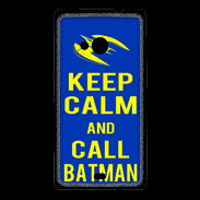 Coque Nokia Lumia 535 Keep Calm Batman Bleu