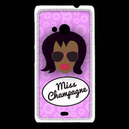 Coque Nokia Lumia 535 Miss Champagne Black