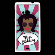 Coque Nokia Lumia 535 Miss Clubbing Black