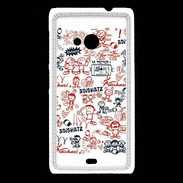 Coque Nokia Lumia 535 Adishatz All Over Rugby