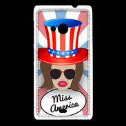 Coque Nokia Lumia 535 Miss USA Chatain